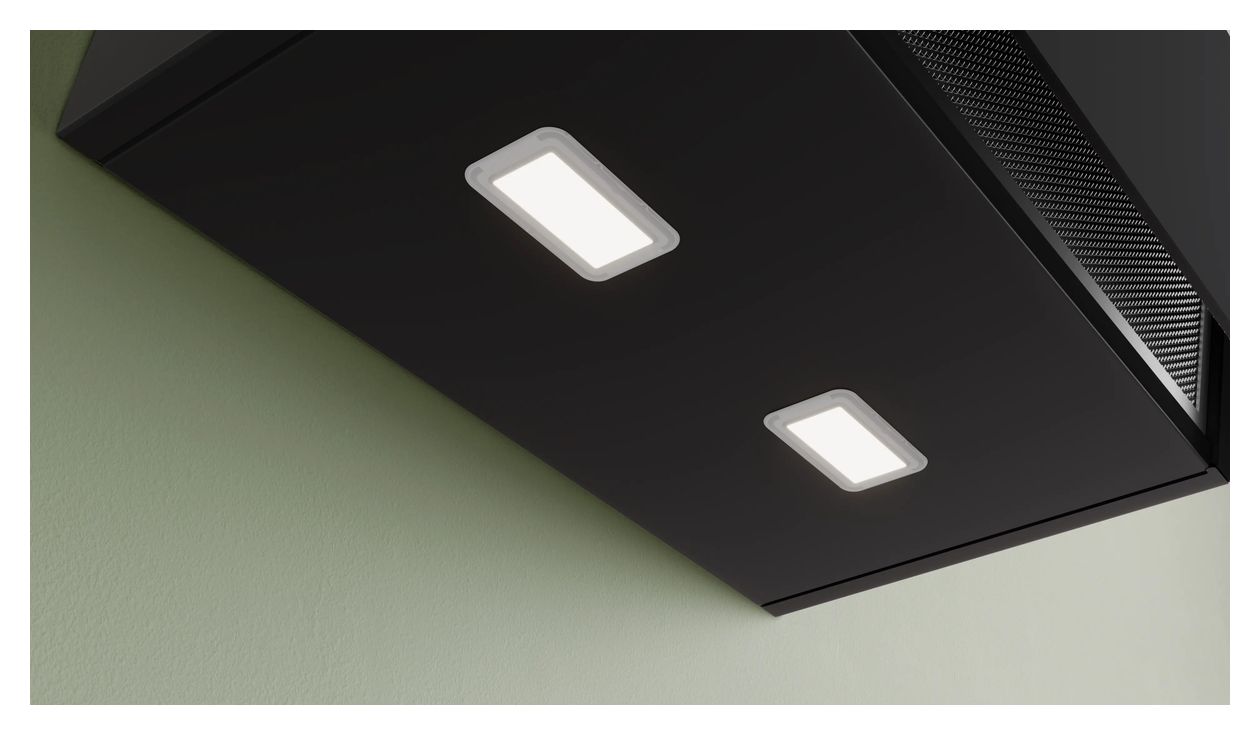 Serie 4 DWK85DF61 Abluft/Umluft Dunstabzugshaube/Esse Wand 80 cm (Schwarz) 