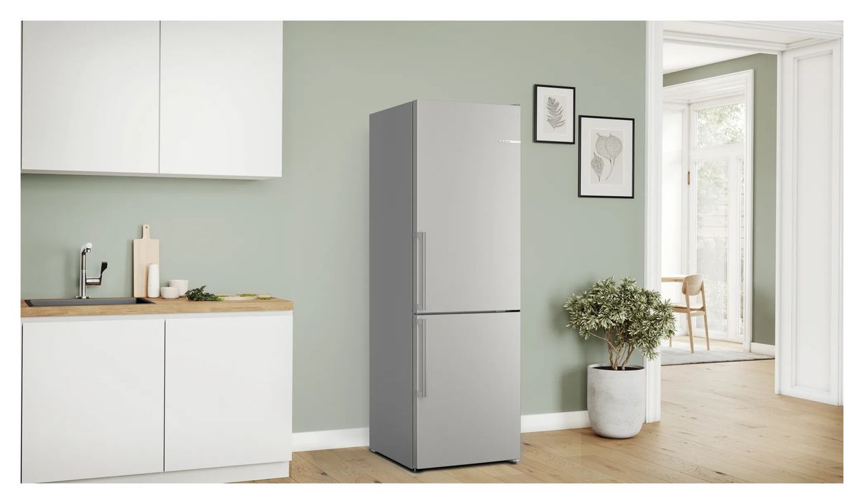 Serie 4 KGN36VIBT 218 l / 103 l Kühl-Gefrierkombi freistehend NoFrost 127 kWh Jahr  (Edelstahl) 