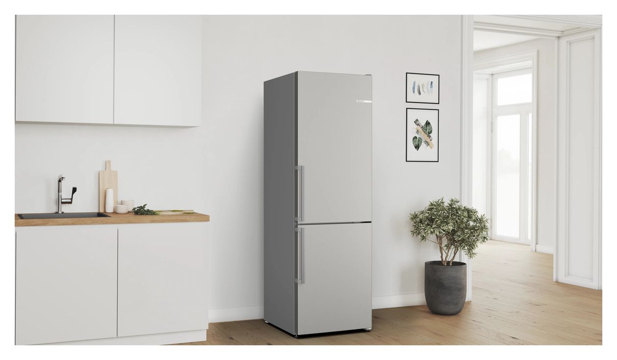 Serie 4 KGN36VICT 218 l / 103 l Kühl-Gefrierkombi freistehend NoFrost 159 kWh Jahr  (Edelstahl) 