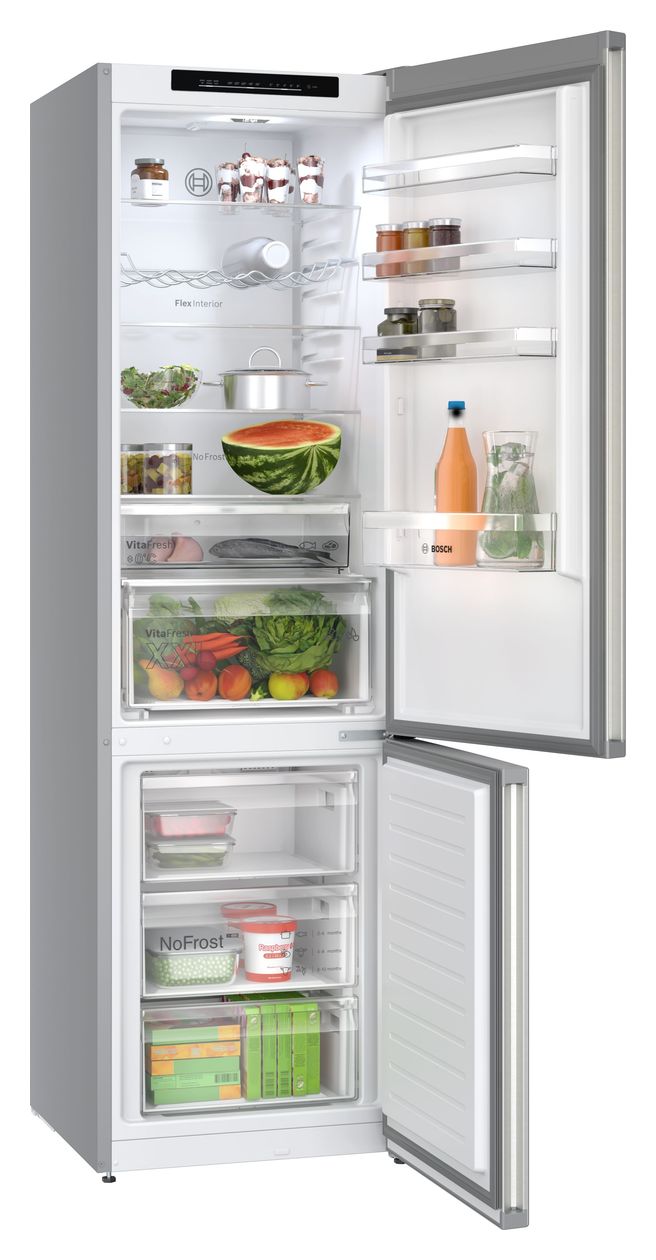 Serie 4 KGN392I1F 260 l / 103 l Kühl-Gefrierkombi freistehend NoFrost 101 kWh Jahr  (Edelstahl) 