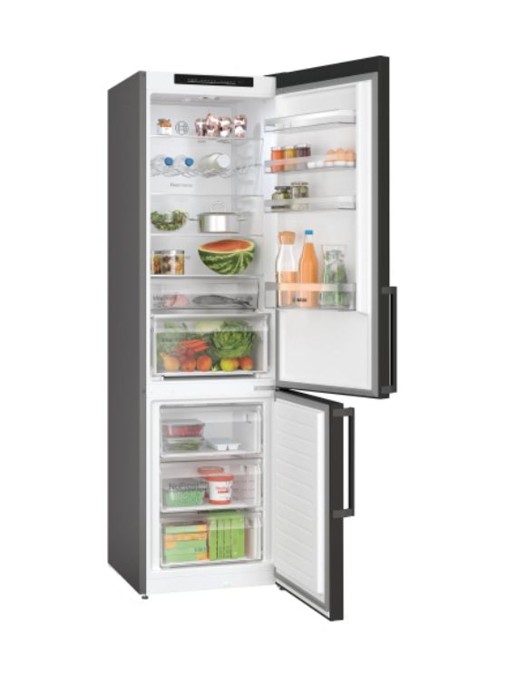 Serie 4 KGN39VXBT 260 l / 103 l Kühl-Gefrierkombi freistehend NoFrost 129 kWh Jahr  (Schwarz) 