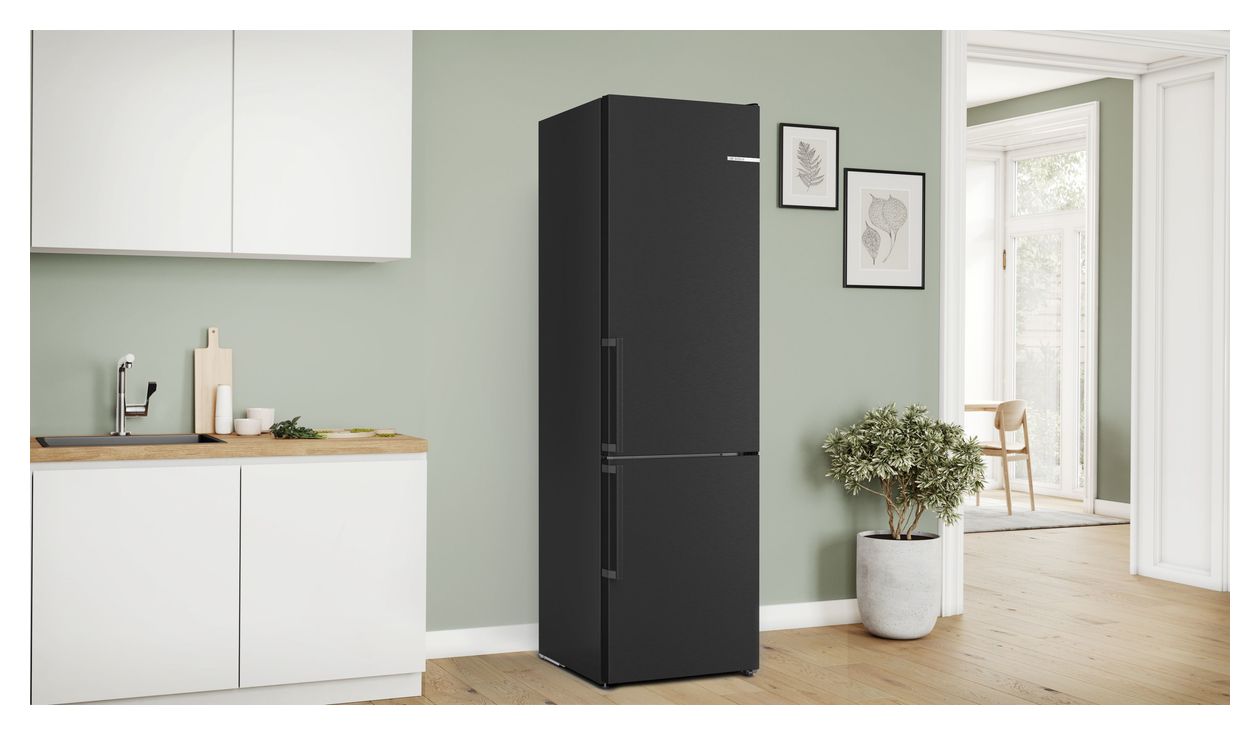 Serie 4 KGN39VXCT 260 l / 103 l Kühl-Gefrierkombi freistehend 162 kWh Jahr  (Grau) 