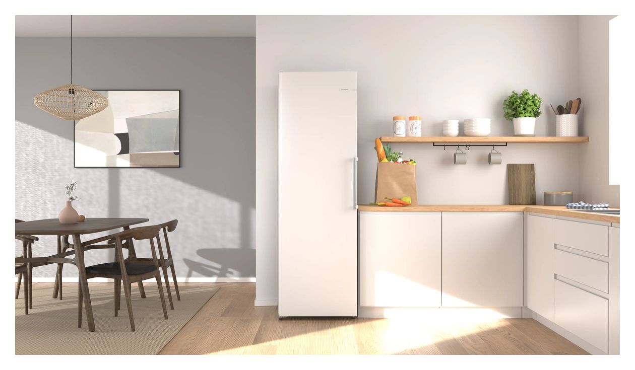 Serie 4 KSN36VWCG 402 l / 402 l Kühlschrank freistehend EEK: C 110 kWh Jahr NoFrost  (Weiß) 