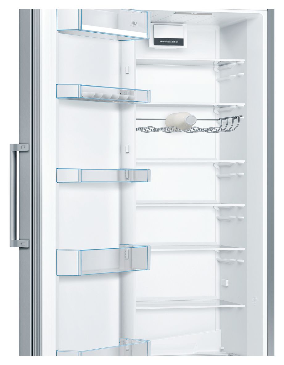 Serie 4 KSV36VLDP 346 l / 346 l Kühlschrank freistehend EEK: D 93 kWh Jahr  (Edelstahl) 