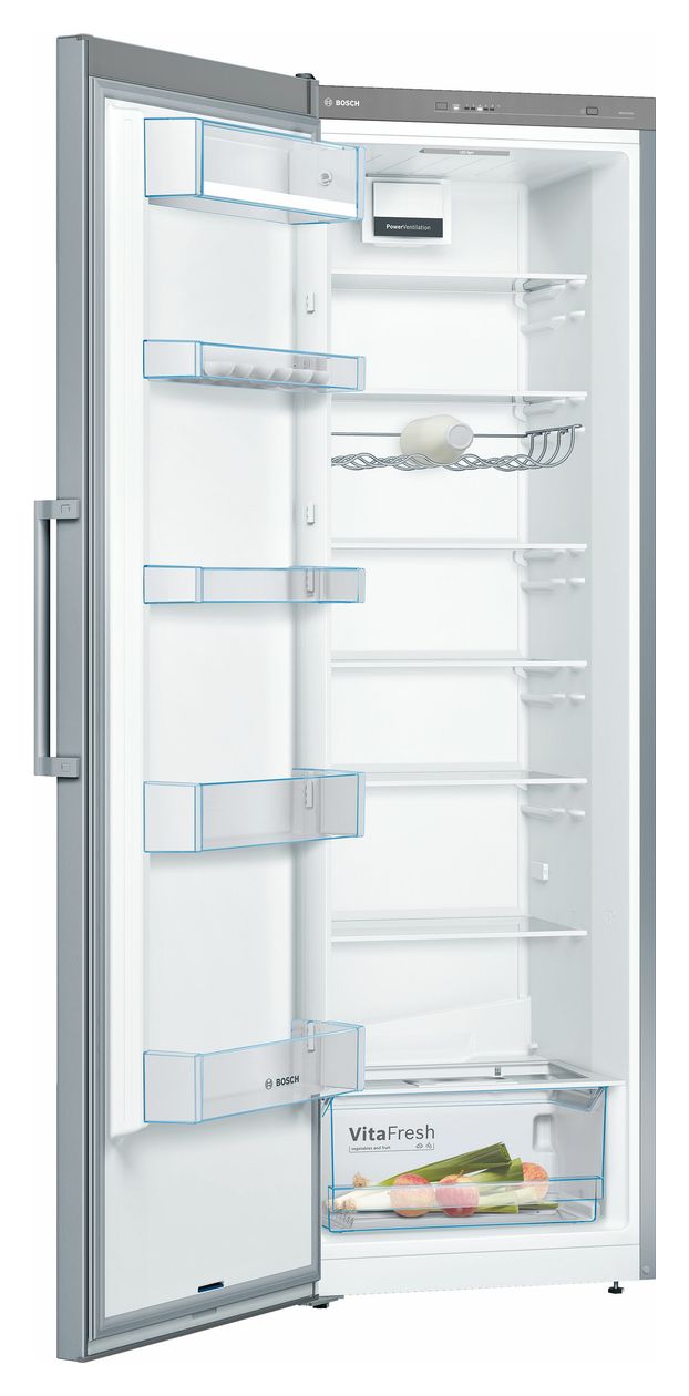 Serie 4 KSV36VLEP 346 l / 346 l Kühlschrank freistehend EEK: E 116 kWh Jahr NoFrost  (Edelstahl) 