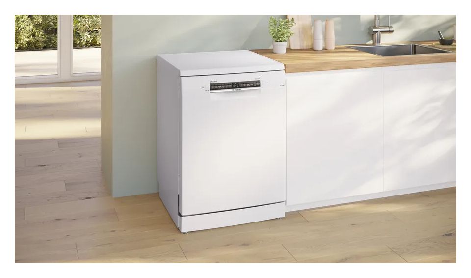 Serie 4 SMS4EBW03D 60 cm Geschirrspüler freistehend Sehr leise 13 Maßgedecke aquaStop Funktion Wärmetauscher/EfficientDry 