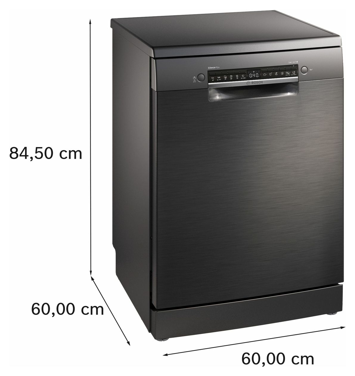 Serie 4 SMS4EMC06E 60 cm Geschirrspüler freistehend Sehr leise 14 Maßgedecke aquaStop Funktion Wärmetauscher 