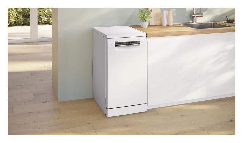 Serie 4 SPS4EMW02D 45 cm Geschirrspüler freistehend Leise 10 Maßgedecke aquaStop Funktion 