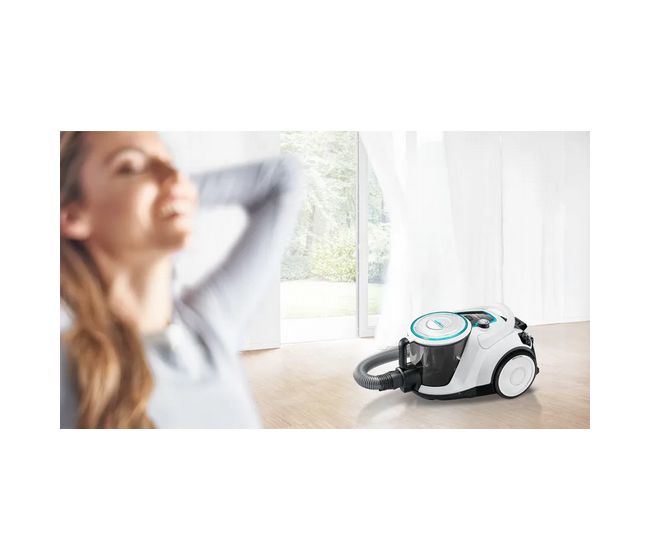 Serie 6 BGC41XHYG Bodenstaubsauger Beutellos 700 W Hygienefilter  (Weiß) 