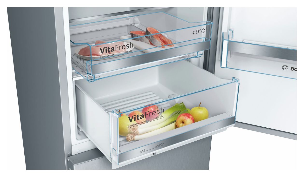 Serie 6 KGE39AICA 249 l / 94 l Kühl-Gefrierkombi freistehend 149 kWh Jahr  (Edelstahl) 
