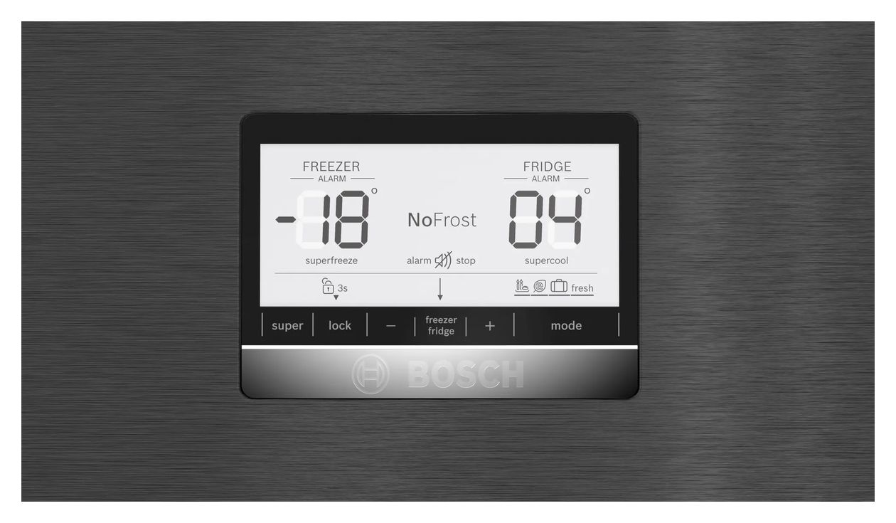 Serie 6 KGN76AXDR 406 l / 120 l Kühl-Gefrierkombi freistehend NoFrost 219 kWh Jahr  (Schwarz) 