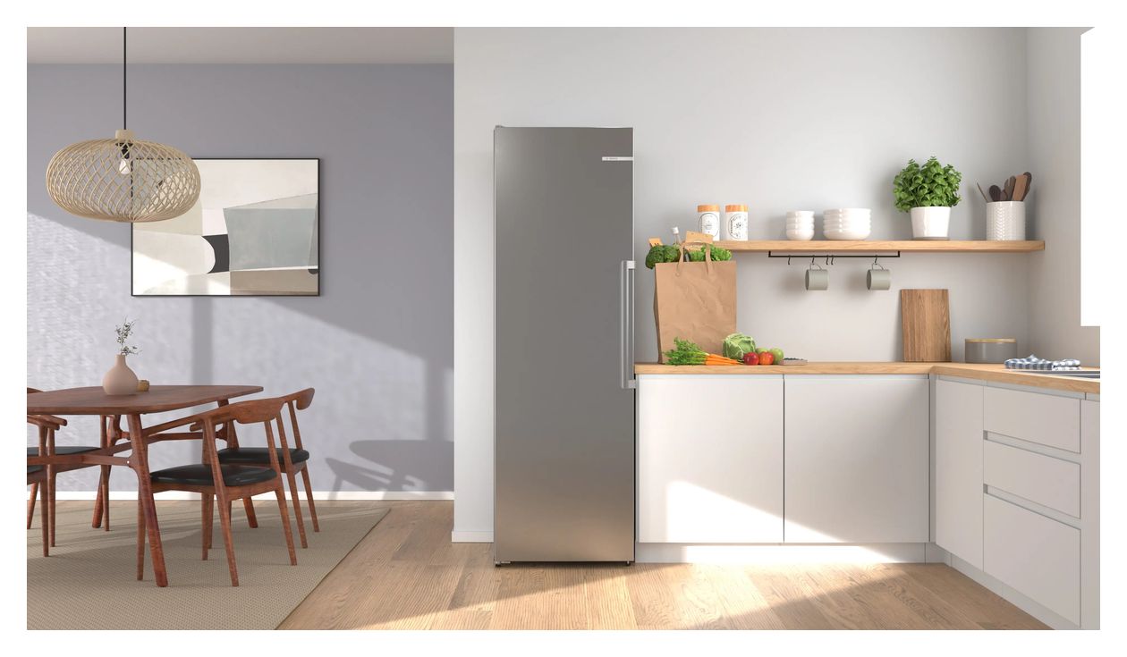 Serie 6 KSN36AICM 402 l Kühlschrank freistehend EEK: C 110 kWh Jahr NoFrost  (Edelstahl) 