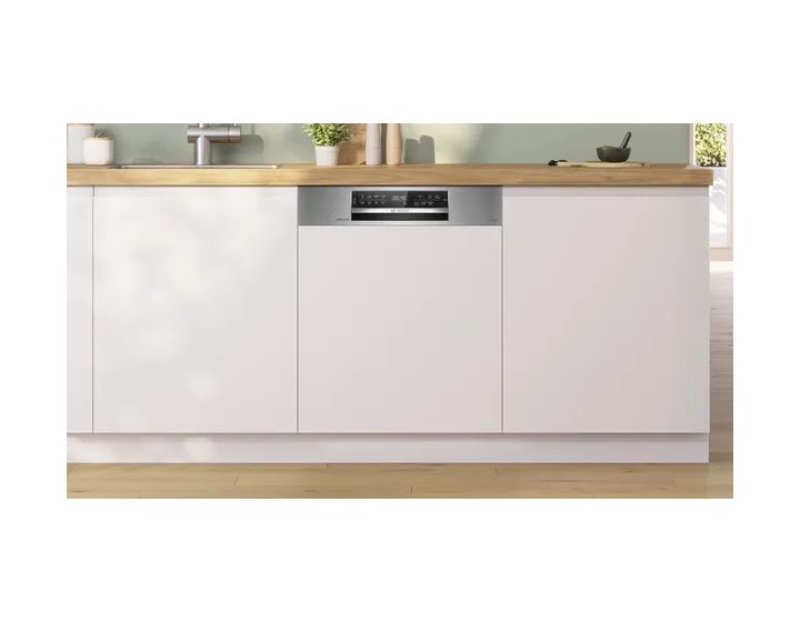 Serie 6 SMI6ZBS04D 60 cm Geschirrspüler teilintegriert (ohne Front) Sehr leise 13 Maßgedecke aquaStop Funktion Wärmetauscher 