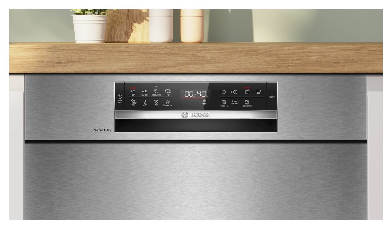 Serie 6 SMU6ZCS16E 60 cm Geschirrspüler teilintegriert (ohne Front) Sehr leise 14 Maßgedecke aquaStop Funktion Wärmetauscher 