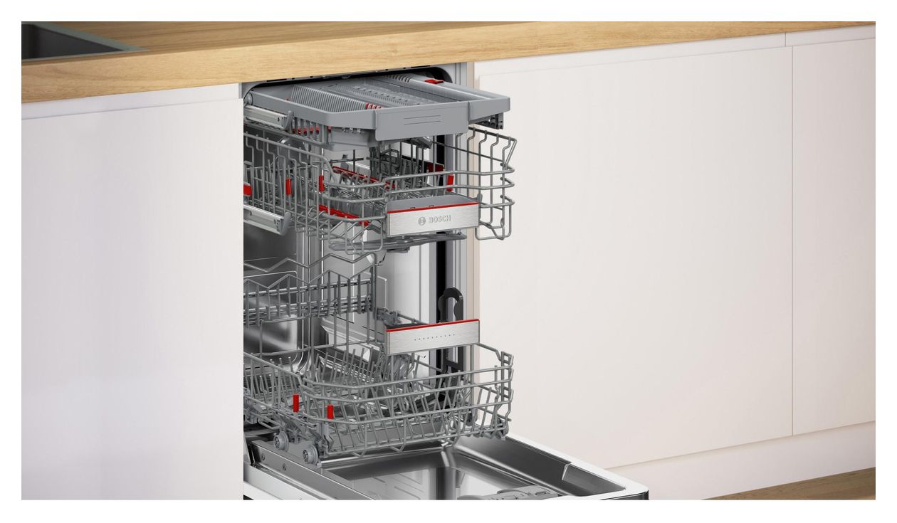 Serie 6 SPI6EMS21E 45 cm Geschirrspüler teilintegriert (ohne Front) Leise 10 Maßgedecke aquaStop Funktion Wärmetauscher 