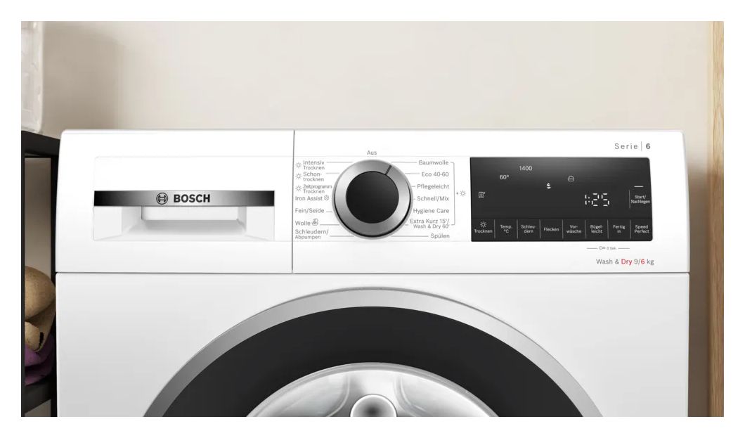 Serie 6 WNG24442 9 kg 6 kg Waschtrockner 1400 U/min 