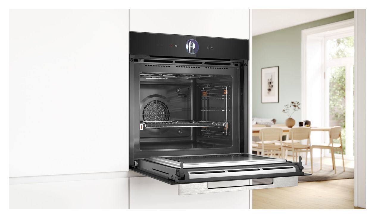 Serie 8 HMG776NB1 Einbaubackofen groß AutoClean Mikrowelle 