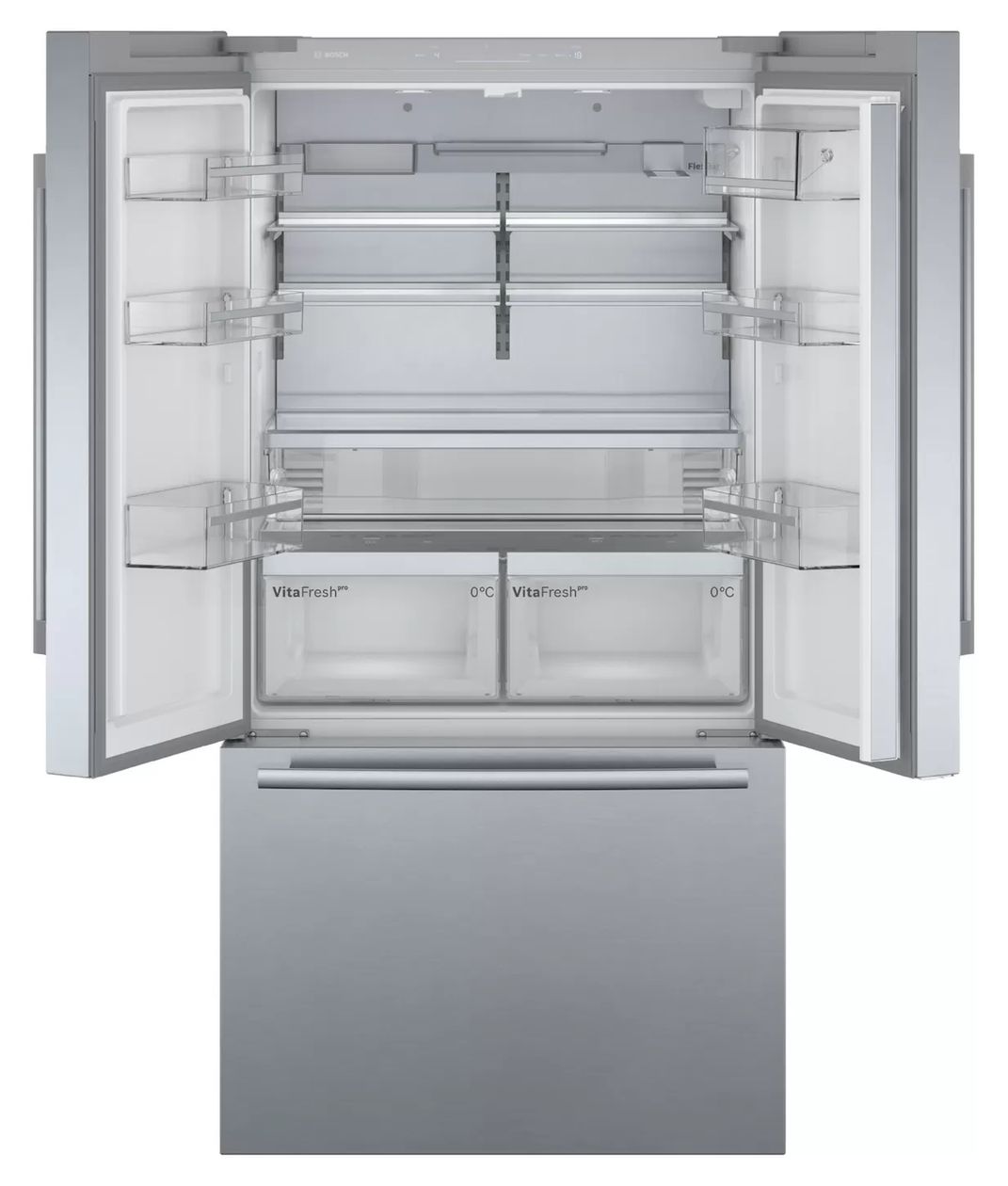 Serie 8 KFF96PIEP Side-by-Side Kühl-/ Gefrierkombination French Door 402 l / 171 l 333 kWh 1830 mm x 905 mm  (Edelstahl) 