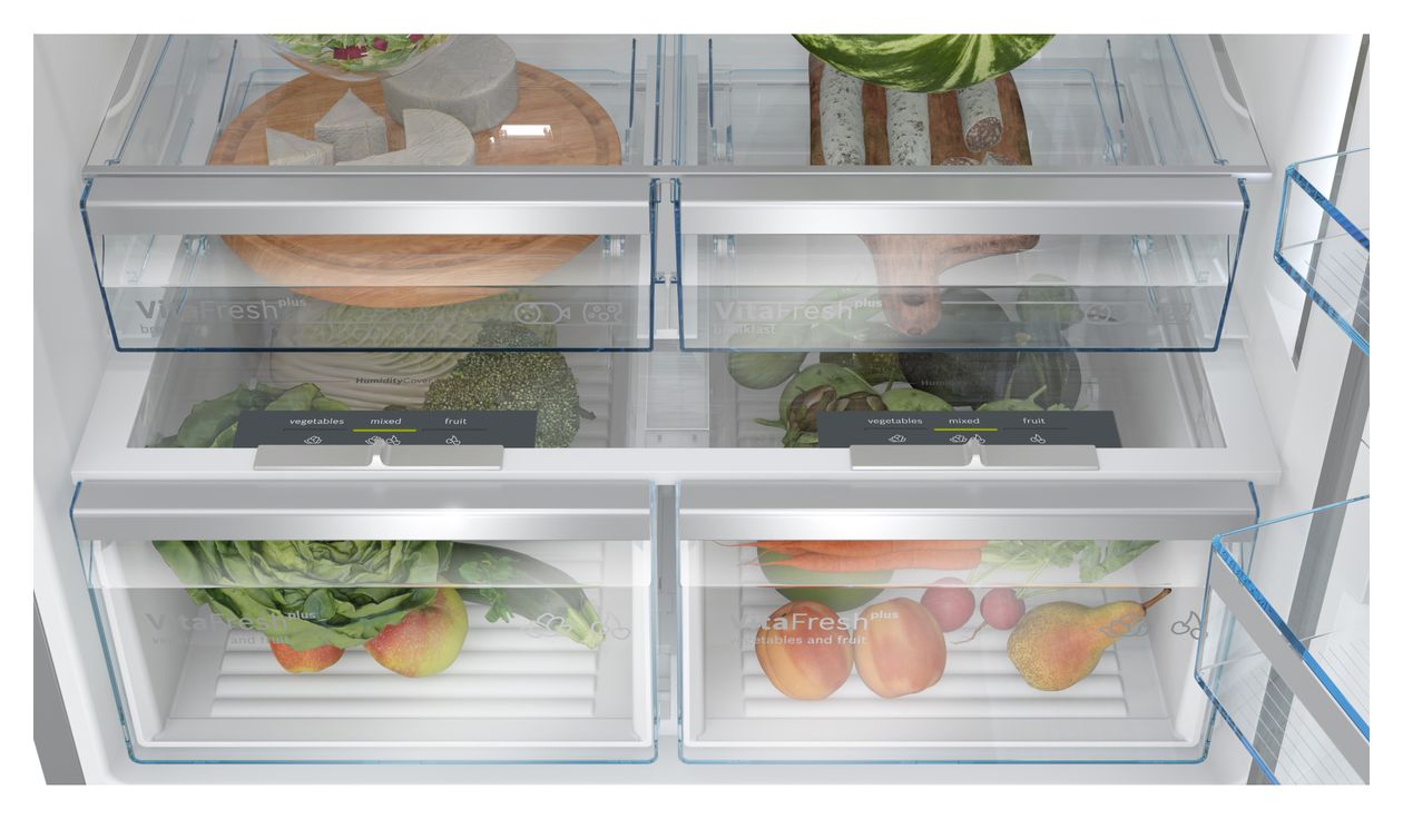 Serie 8 KGP86FIC0N 422 l / 202 l Kühl-Gefrierkombi freistehend NoFrost 216 kWh Jahr  (Edelstahl) 