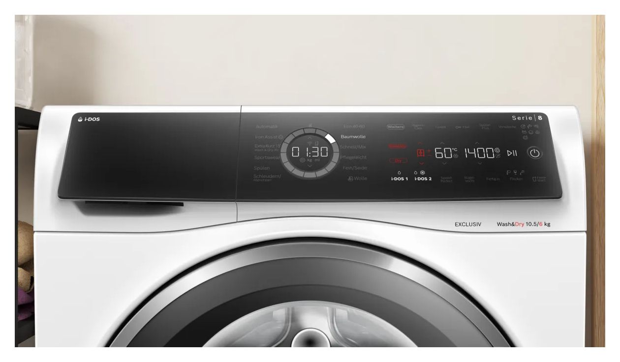 Serie 8 WNC254A90 10,5 kg 6 kg Waschtrockner 1400 U/min 
