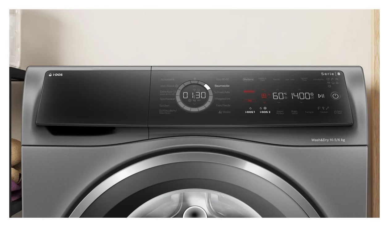 Serie 8 WNC254AS0 10,5 kg 6 kg Waschtrockner 1400 U/min 