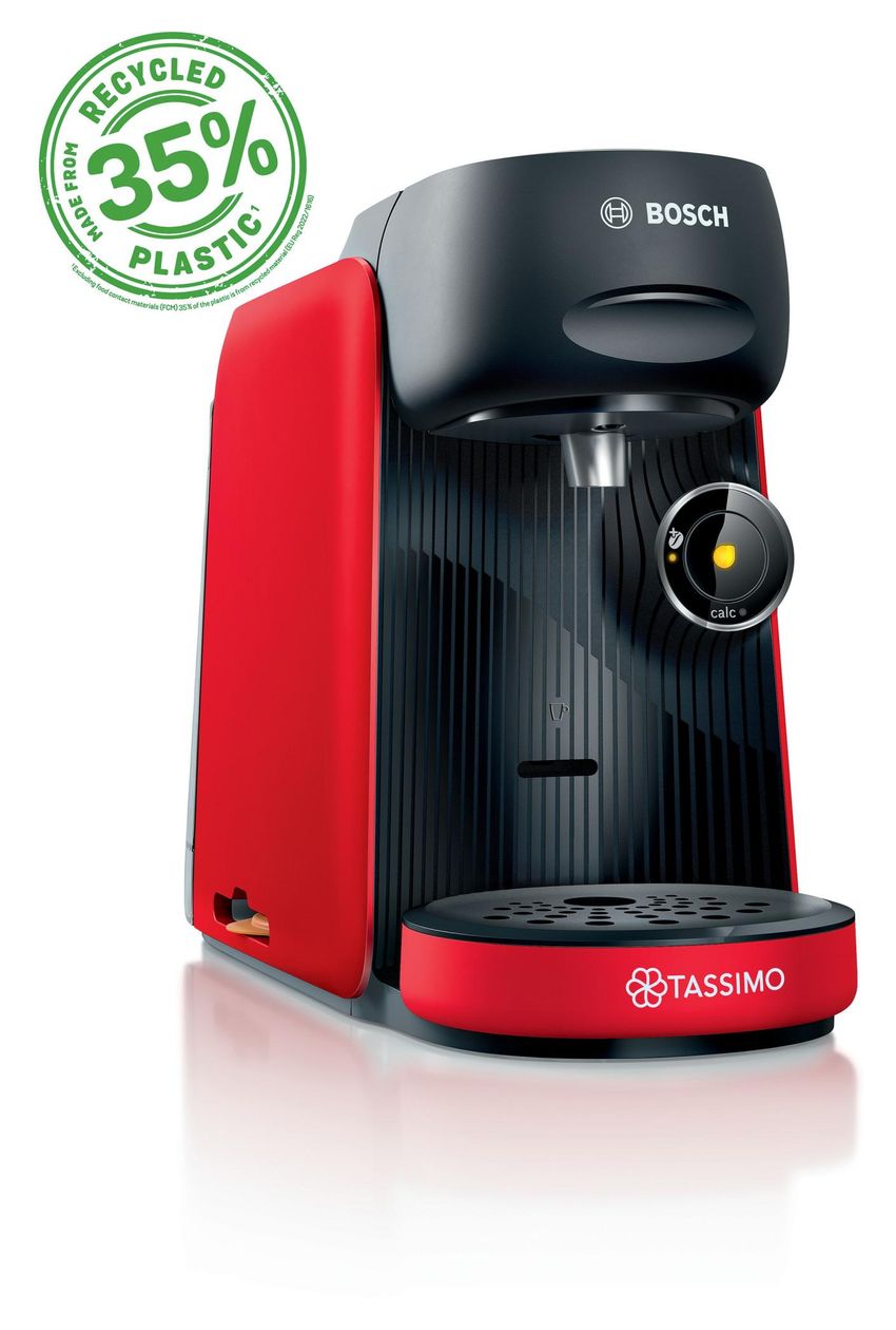 TAS163E Tassimo Finesse Kaffeekapsel Maschine  (Schwarz, Rot) 