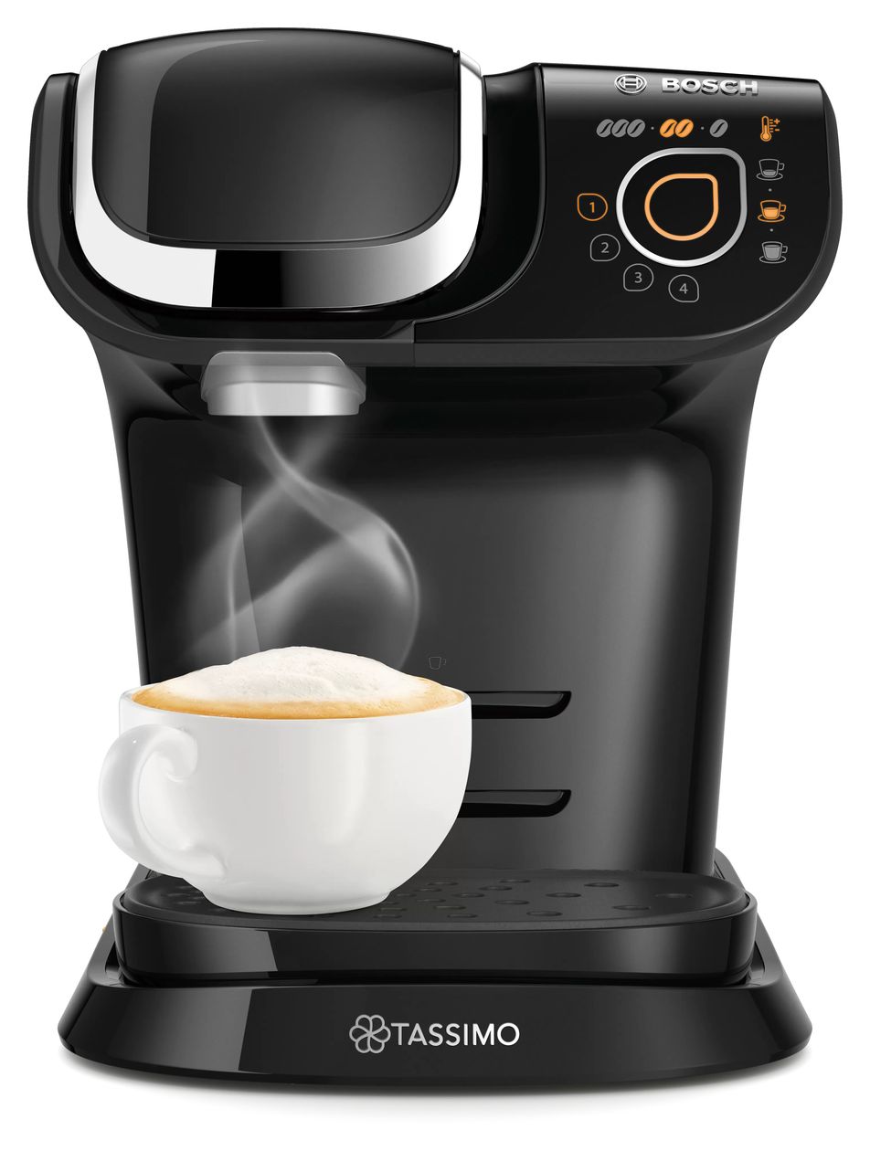 TAS6502 Tassimo My Way 2 Kaffeekapsel Maschine  (Schwarz, Chrom) 