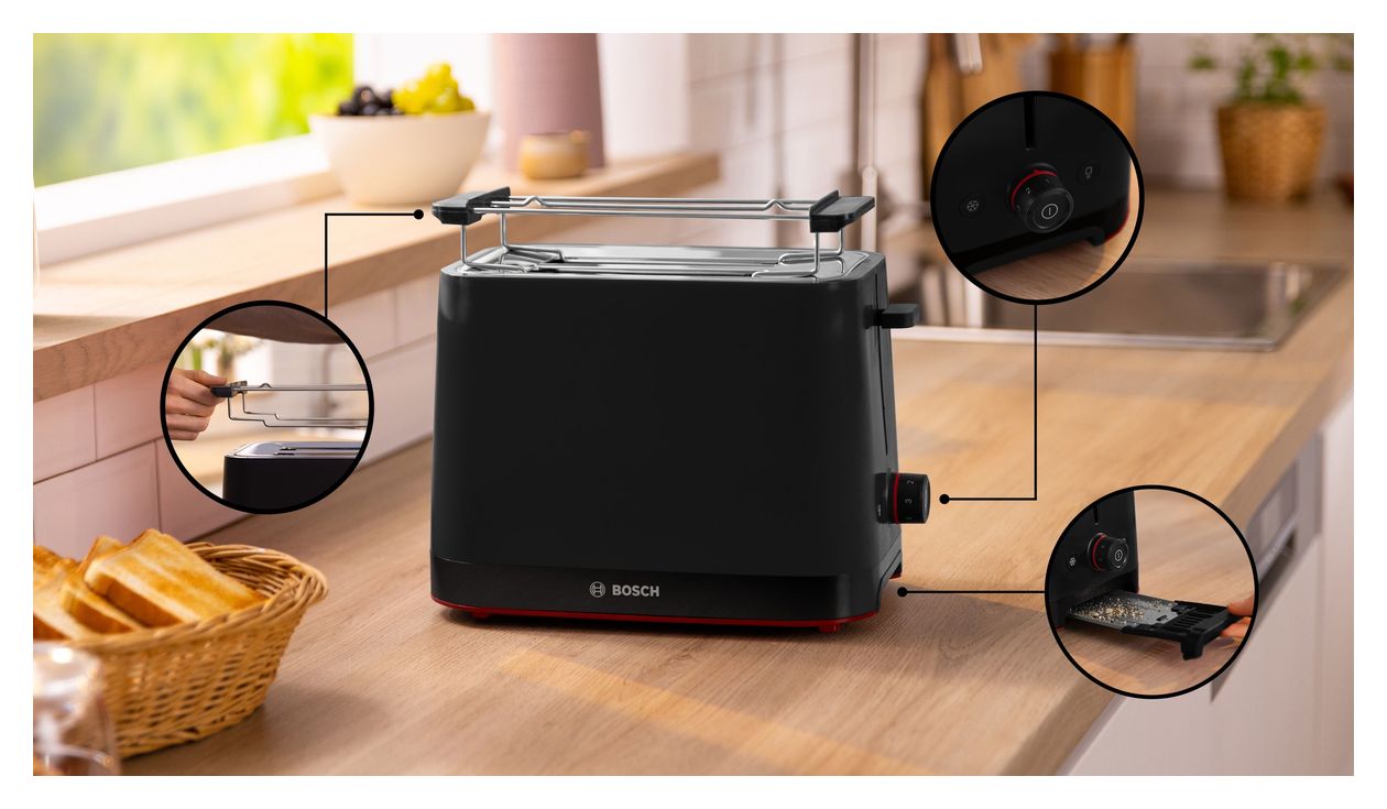 TAT3M123 MyMoment Toaster 950 W 2 Scheibe(n)  (Schwarz) 