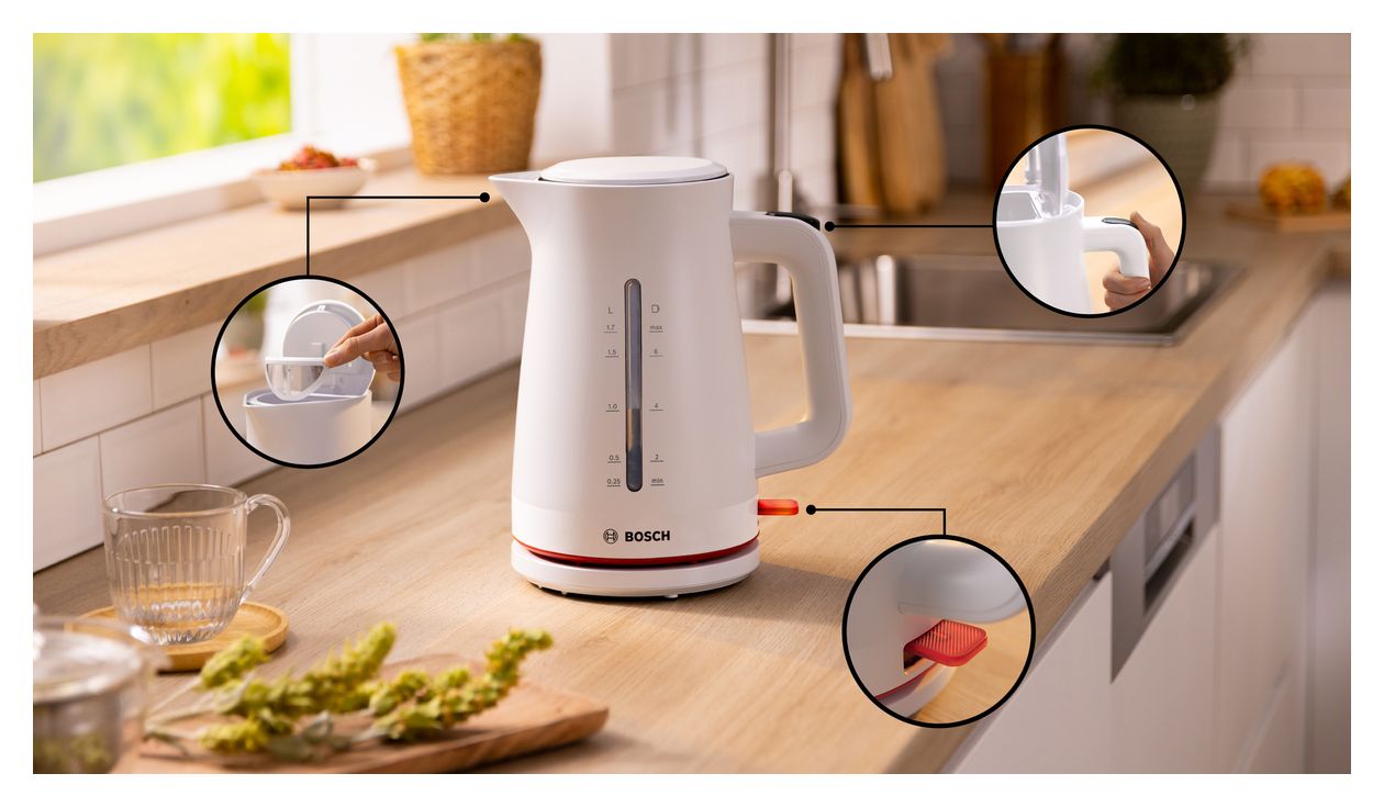 TWK3M121 MyMoment 1,7 l Wasserkocher 2400 W  (Weiß) 