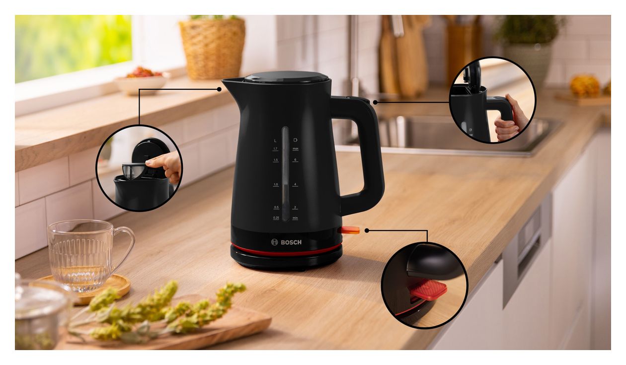 TWK3M123 MyMoment 1,7 l Wasserkocher 2400 W  (Schwarz) 