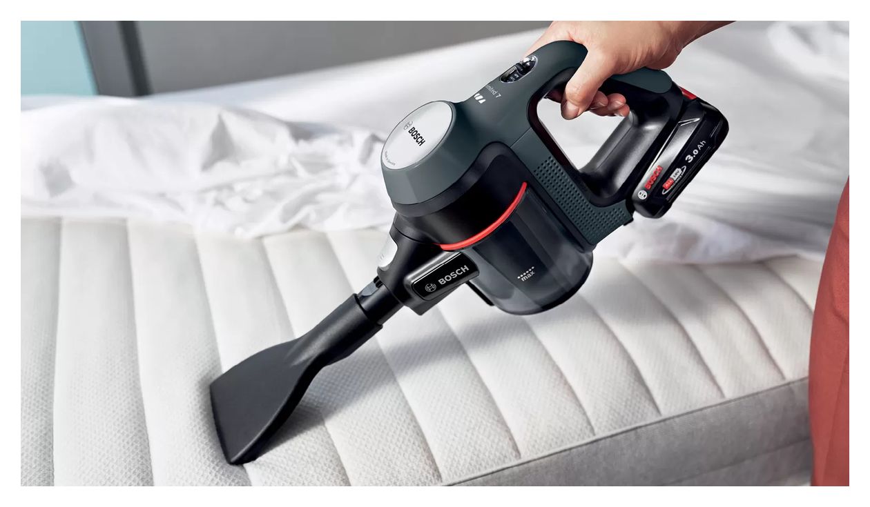Unlimited 7 BBS712A Handstaubsauger Beutellos bis 80 min Laufzeit 18 V Hygienefilter  (Graphit) 