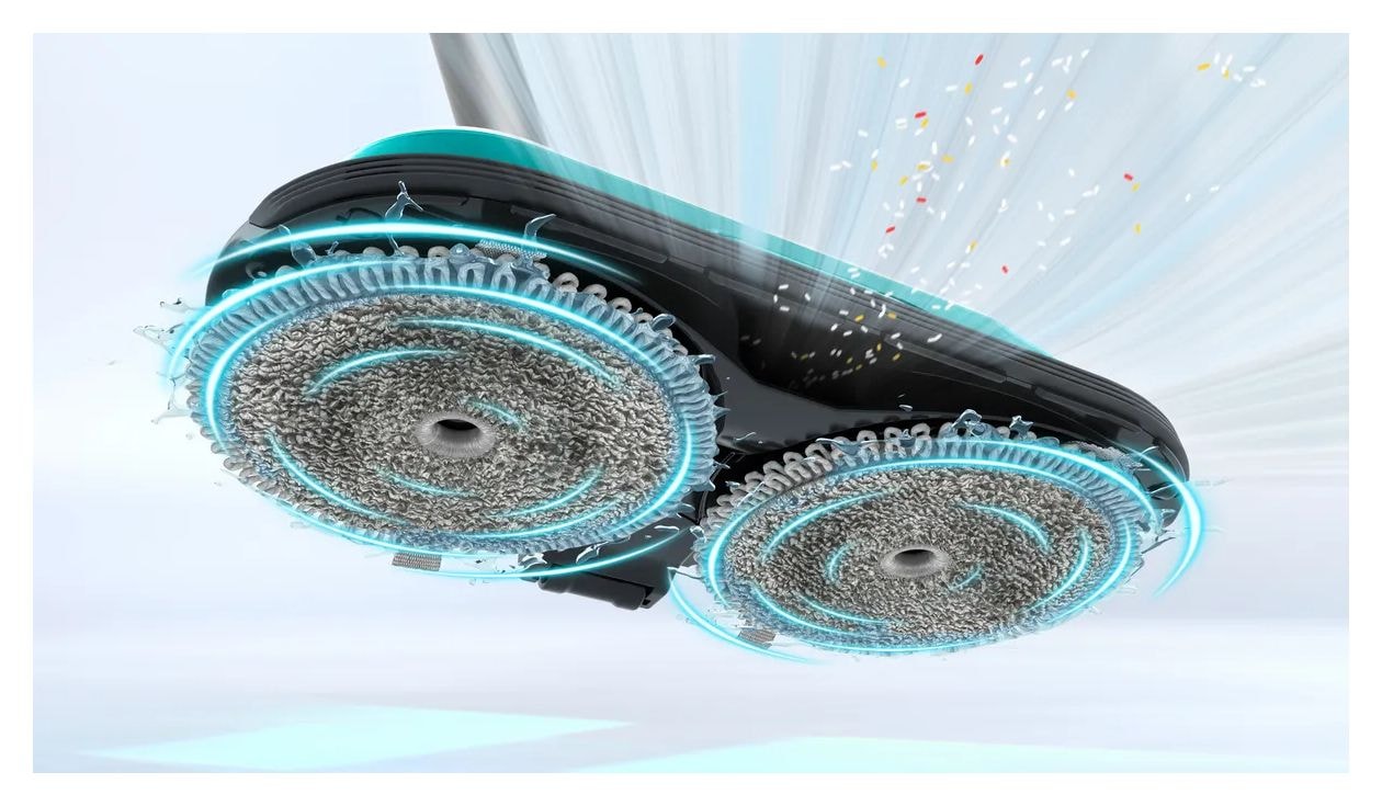 Unlimited 7 BSS712XHYG ProHygienic Aqua Handstaubsauger Beutellos bis 35 min Laufzeit 18 V HEPA (Aqua-Farbe, Schwarz, Silber, Weiß) 