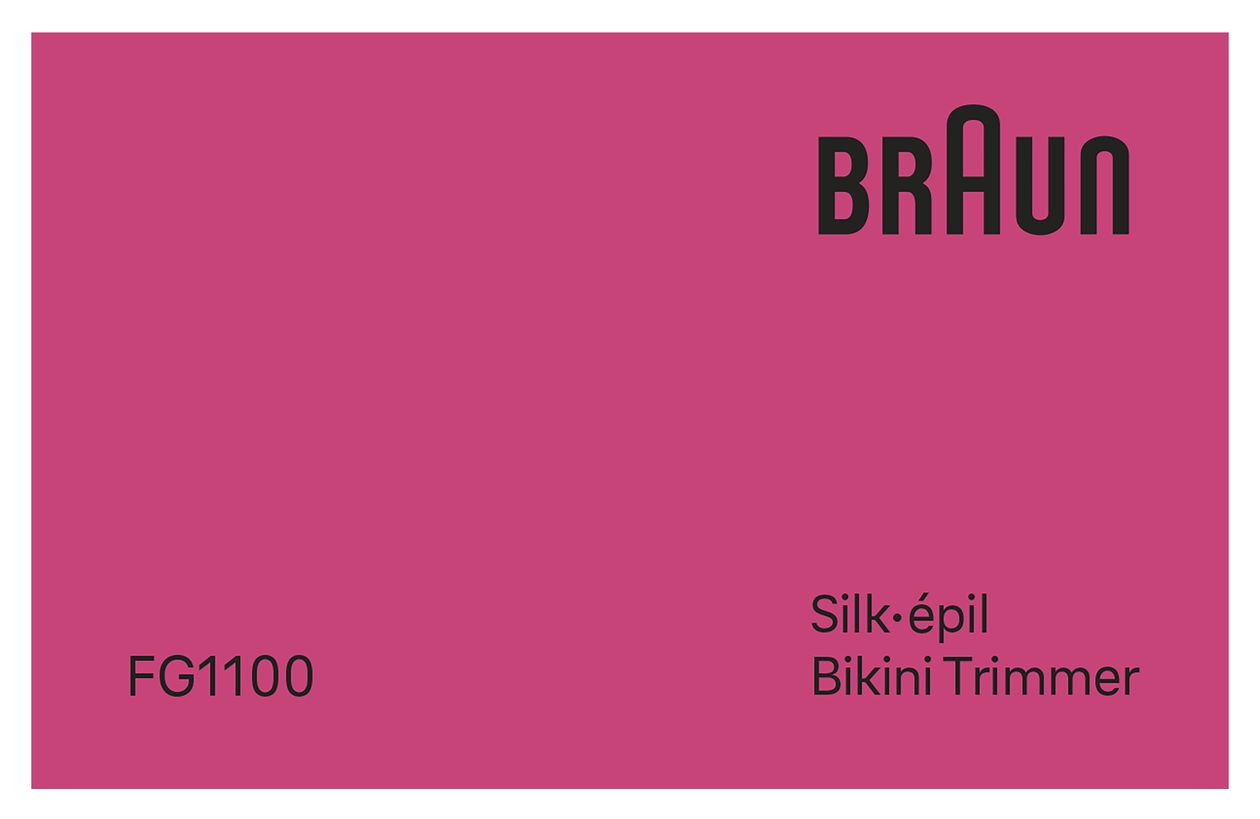 Silk-epil FG1100 Bikini Styler Haarschneider Batterie 