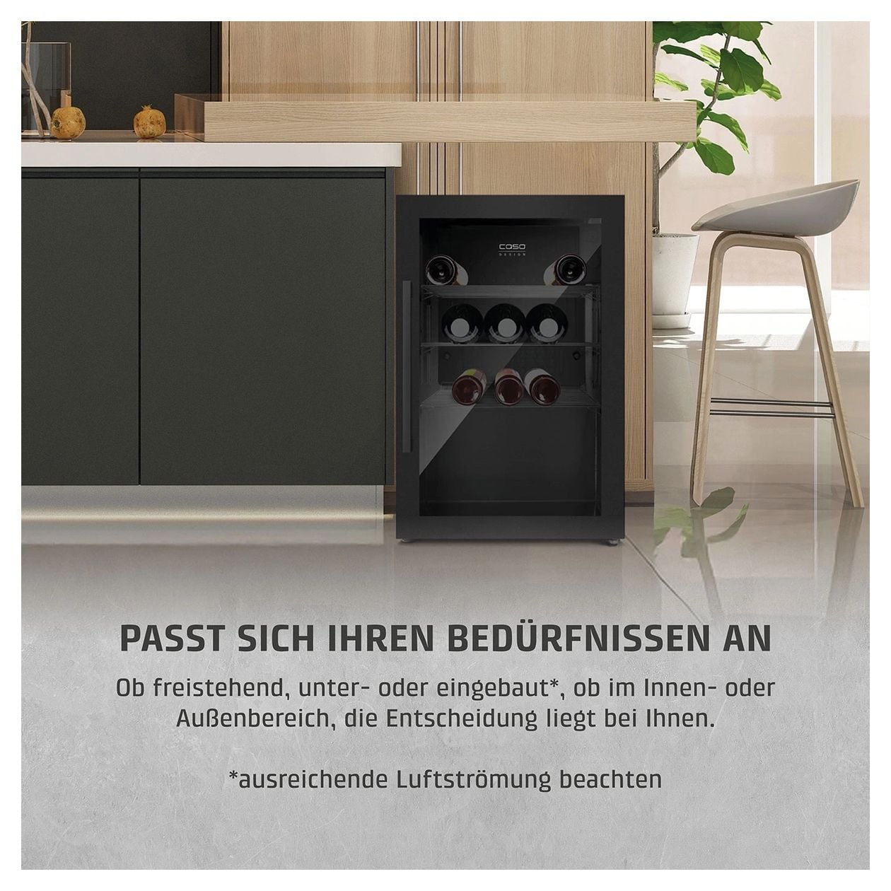 BBQ Cooler S-R700 Weinkühler Freistehend EEK: A 1 Zonen 