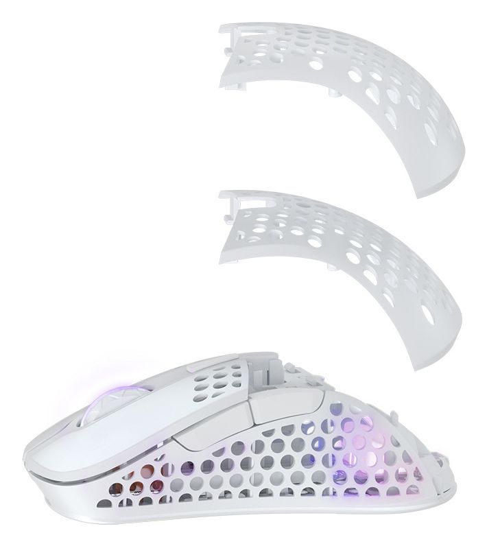 M4 RGB Wireless 19000 DPI Gaming Maus Optisch  (Weiß) 
