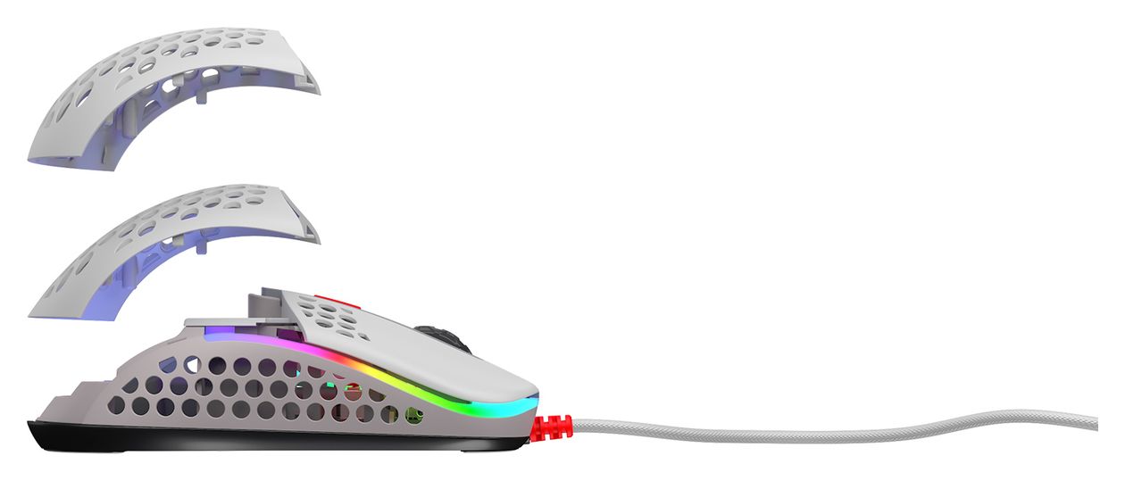 M42 RGB 16000 DPI Gaming Maus Optisch  (Mehrfarbig) 