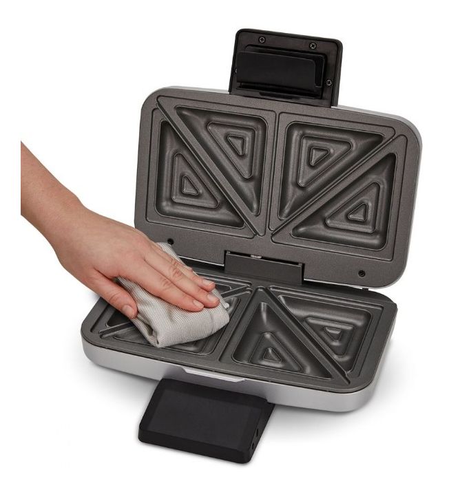 6259 Sandwichmaker für 2 Sandwiches  (Schwarz, Silber) 