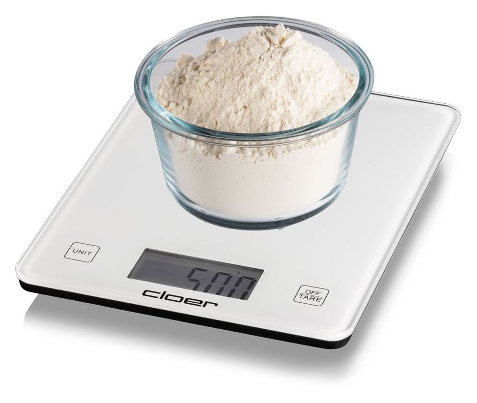 6871 Elektronische Küchenwaage bis 10 kg Genauigkeit 5 g  (Weiß) 