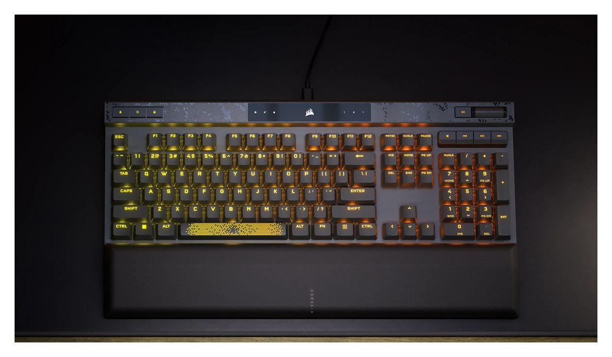 K70 Max RGB-LED Gaming Tastatur USB  (Schwarz) 