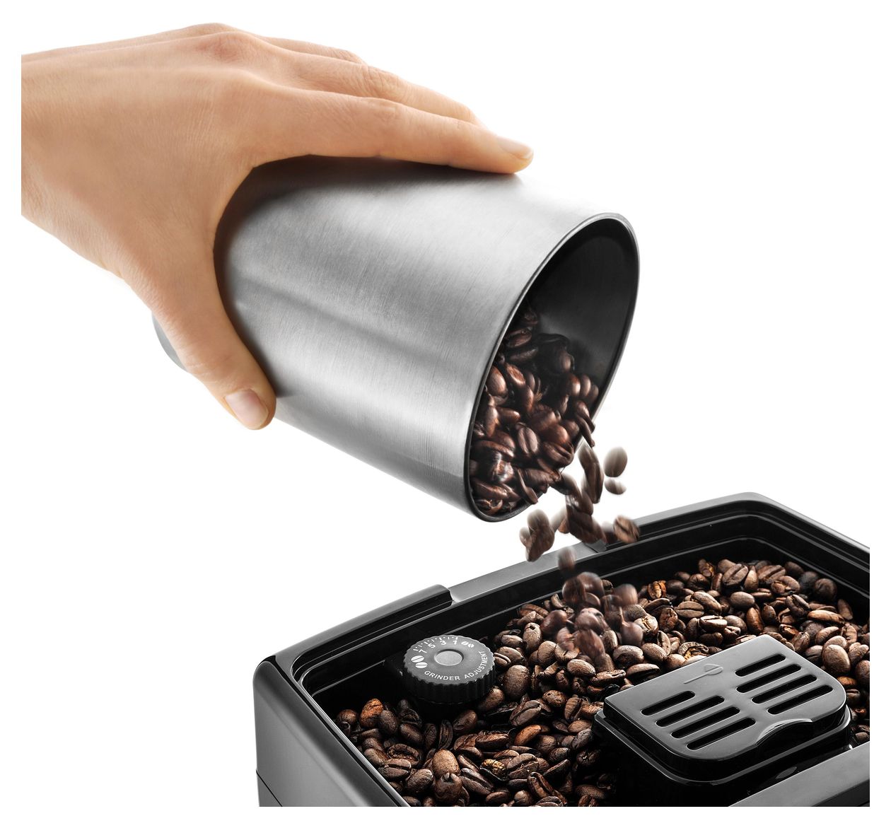 Dinamica ECAM356.57.B Kaffeevollautomat 15 bar 300 g AutoClean  (Schwarz) 