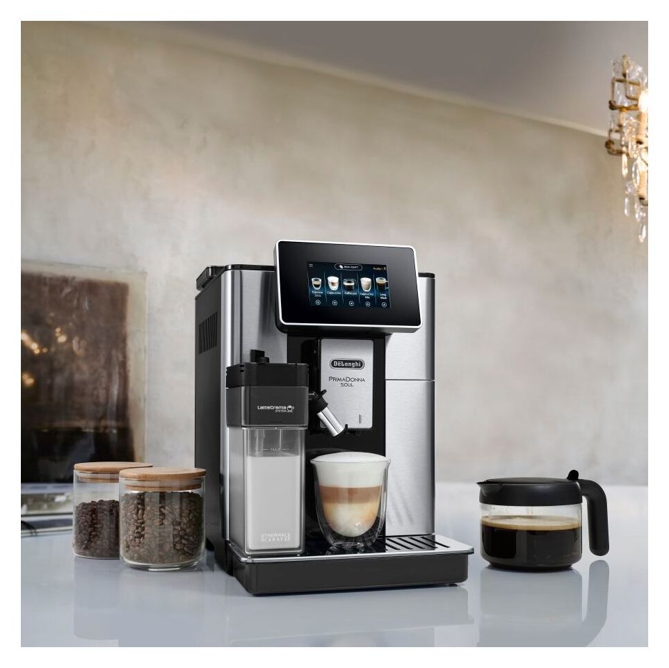 PrimaDonna Soul ECAM610.75.MB Kaffeevollautomat 2,2 l 500 g (Metal Black) 