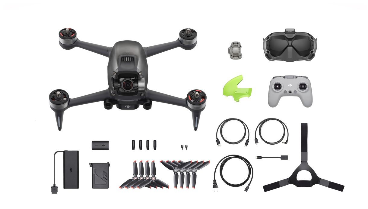 FPV Combo 3840 x 2160 Pixel Quadrocopter Multicopter/Drohne Flugzeit: 20 min (Grau) 