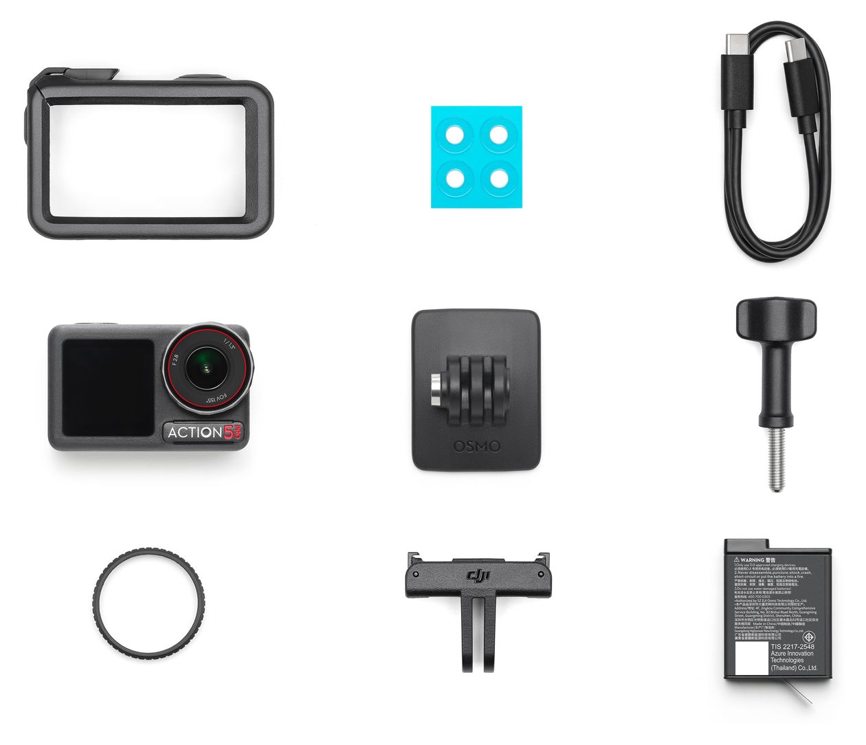 Osmo Action 5 Pro Standard Combo Aktion Kamera 155° 40 MP  (Schwarz) 