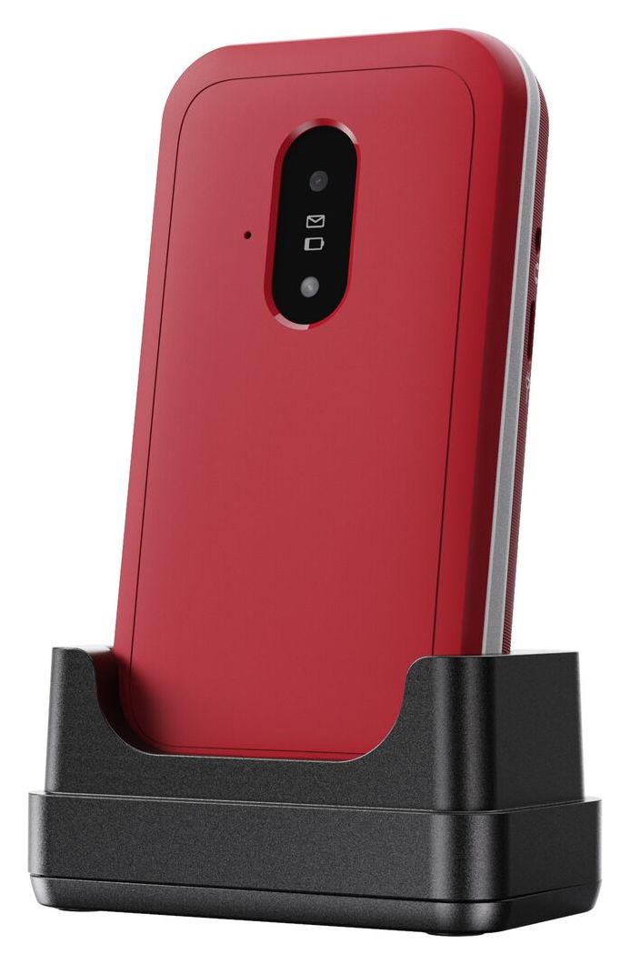Leva E22 4G Smartphone 7,11 cm (2.8 Zoll) 0,3 MP Single SIM  (Rot, Weiß) 