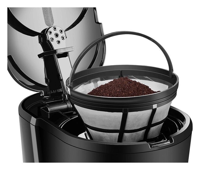 KP2115 12 Tassen Filterkaffeemaschine 1,5 l  (Schwarz, Edelstahl) 