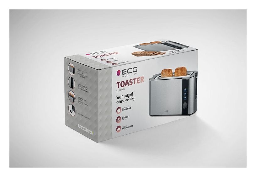 ST10630SS Toaster 1000 W 2 Scheibe(n) 6 Stufen  (Schwarz, Silber) 