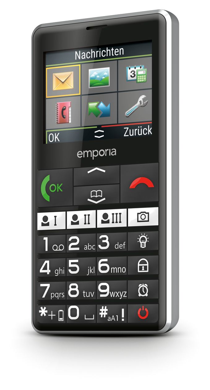 Pure V76 4G Smartphone 5,87 cm (2.31 Zoll) 2 MP Single SIM  (Schwarz) 