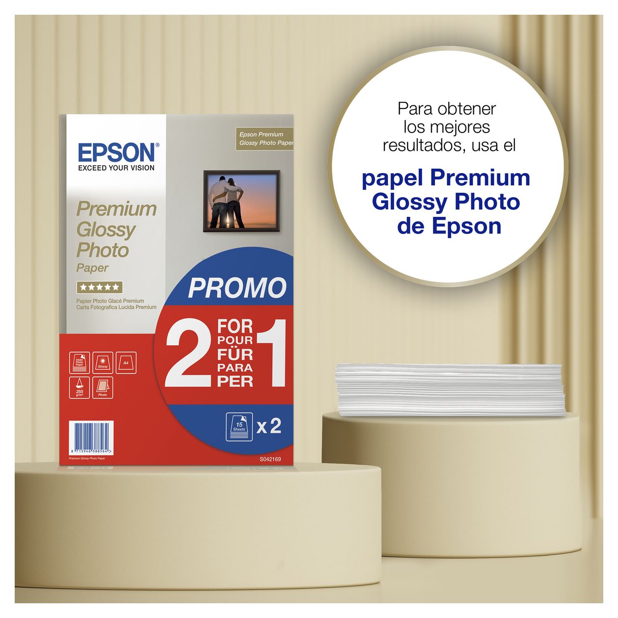Premium Glossy Photo Paper - A4 - 2x 15 Blätter 