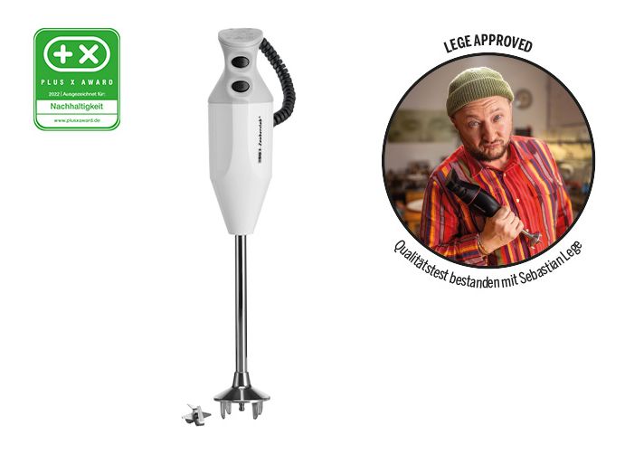 Zauberstab P350 Profi Stabmixer 300 W 2 Stufen  (Grau, Weiß) 