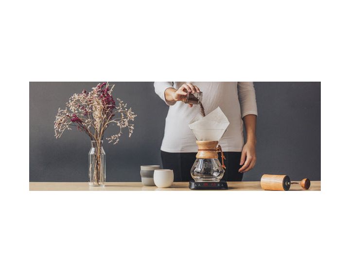 Artista Coffee Elektronische Küchenwaage bis 3 kg Genauigkeit 0,1 g  (Silber) 